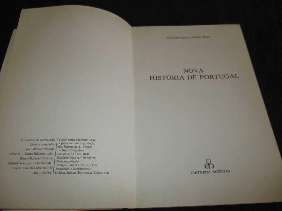 Livro Nova História de Portugal A. do Carmo Reis