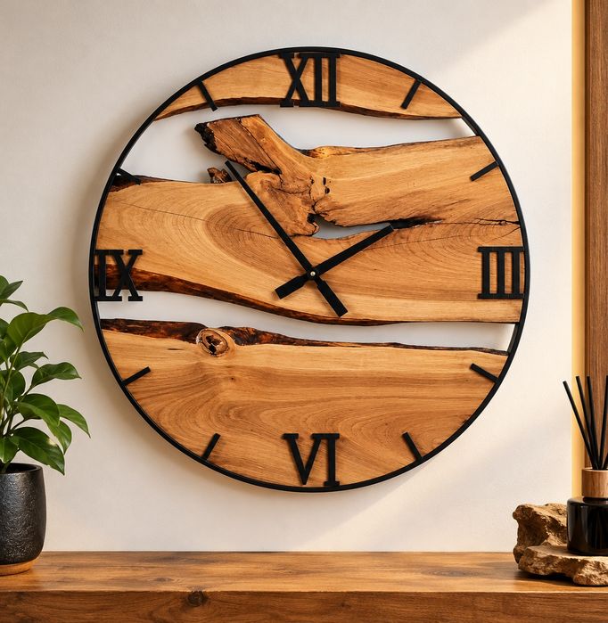 Zegar ścienny w stylu loft