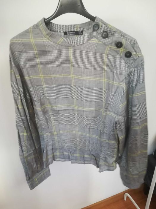 Camisa xadrez Bershka