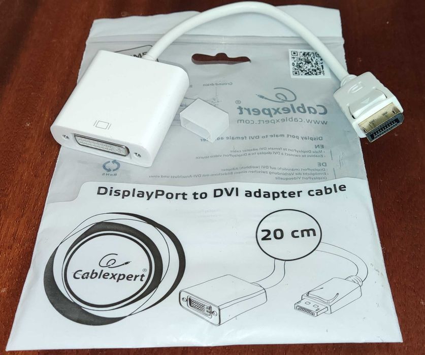Переходник DisplayPort to DVI