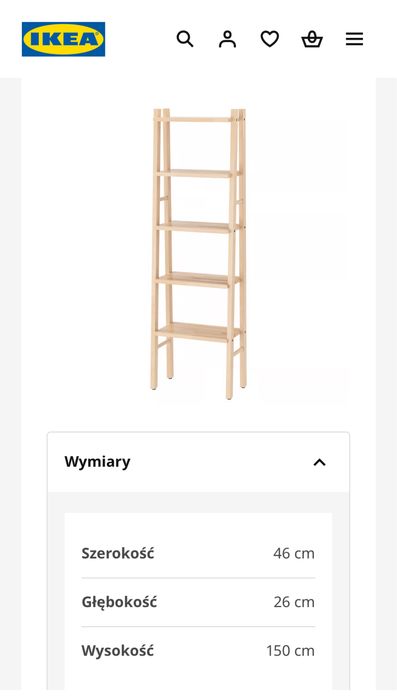 Regał IKEA Vilto