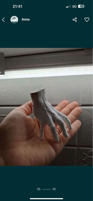 AKTUALNE Rączka Wednesday rąsia Halloween przebranie kostium strój