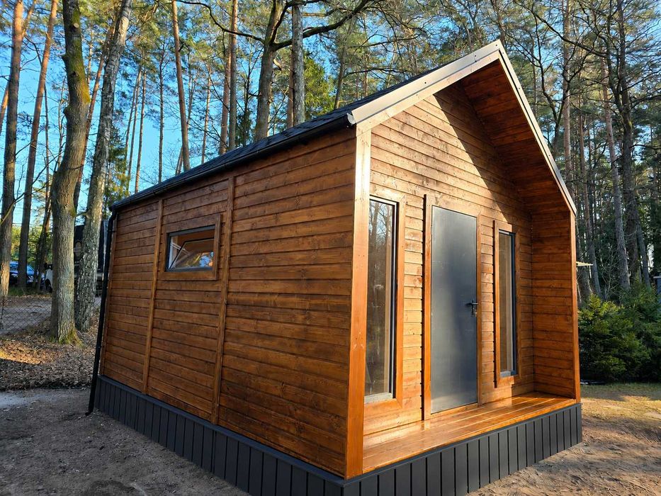 Domek drewniany typu STODOŁA 24m² – komfort, design i szybki montaż!
