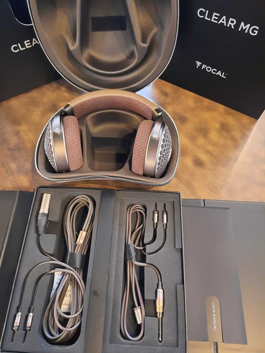 Wokółuszne słuchawki otwarte Focal Clear MG z etui 2 lata gwarancji