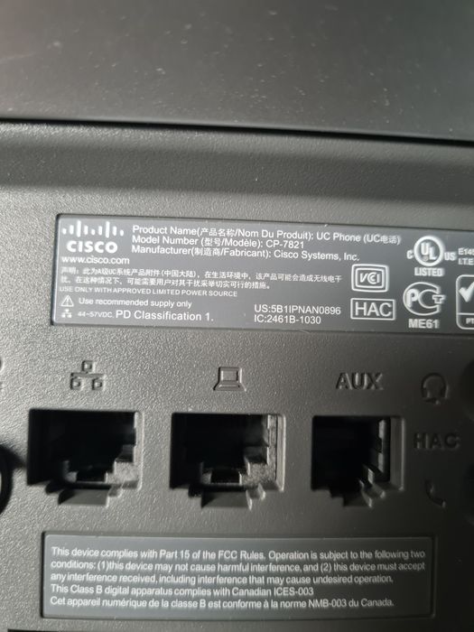 Cisco IP Phone CP-782164750798101250122