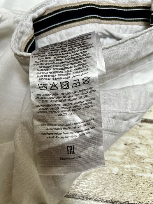 Odnie, białe, len, wiskoza, rozmiar XS