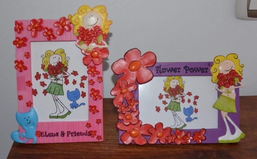 Moldura Menina – Flower Power – Fotos 10 x 15 cm – 2 modelos