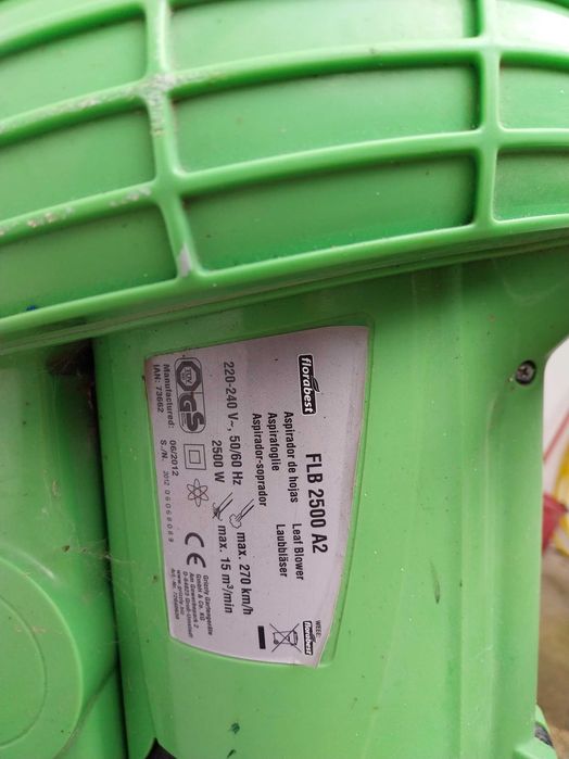 Soprador/aspirador de folhas Florabest