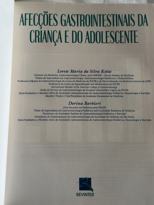 Afecções Gastrointestinais Da Criança E Do Adolescente