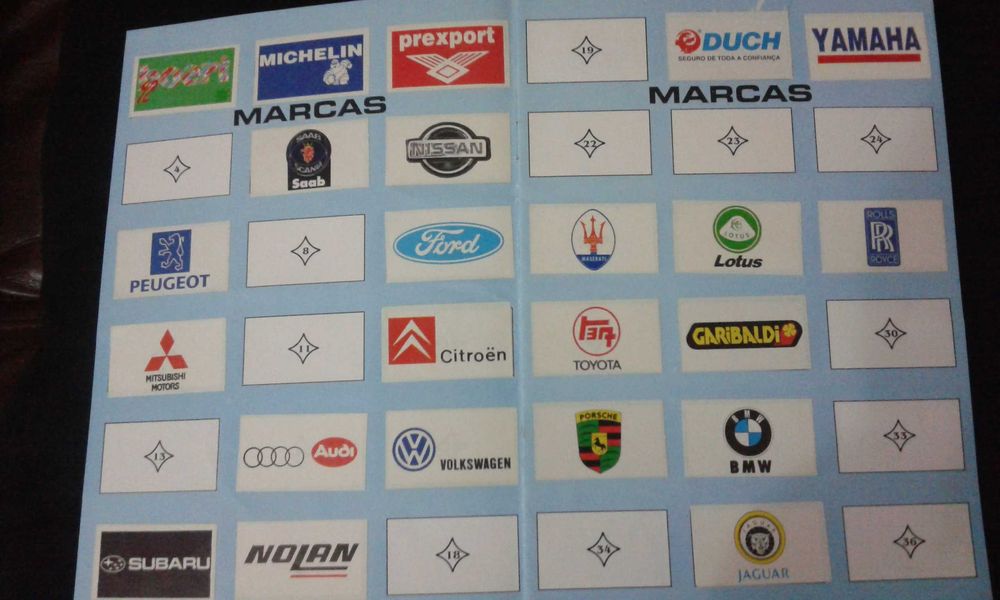 Caderneta vintage de cromos TURBO - Manil - para coleção