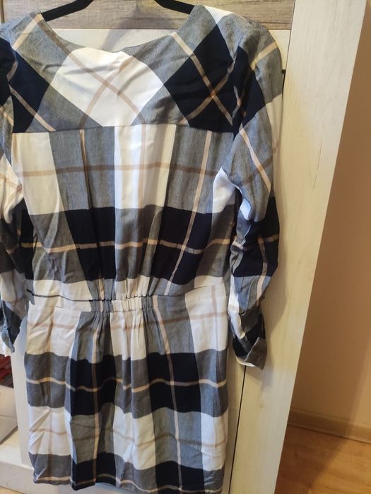 Sukienka bawełniana w kratkę