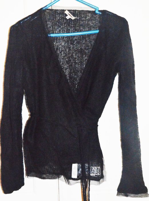 casaco malha preto DKNY Donna Karan tam M 38 como novo