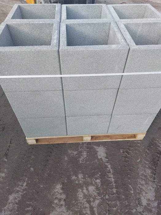 Duże donice betonowe gładkie  gazony ogrodowe obrzeża tarasowe. Dostawa GRATIS. Producent.