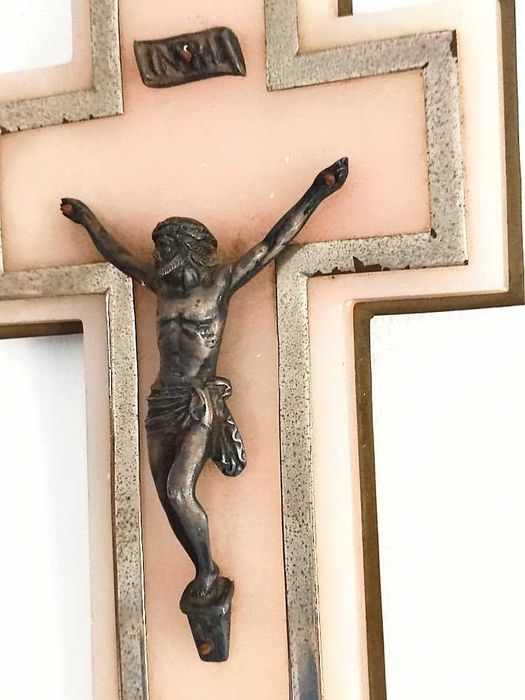 Cristo na cruz em alabastro Jesus crucificado