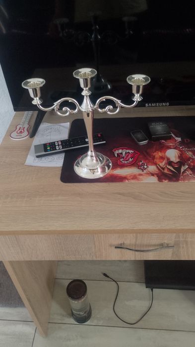 Канделябр підсвічник  вінтажний срібний на 3 свічки