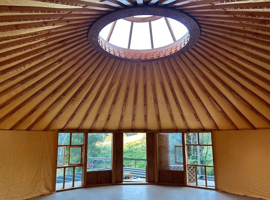 Yurt luxuosa nova 8 metros de diâmetro