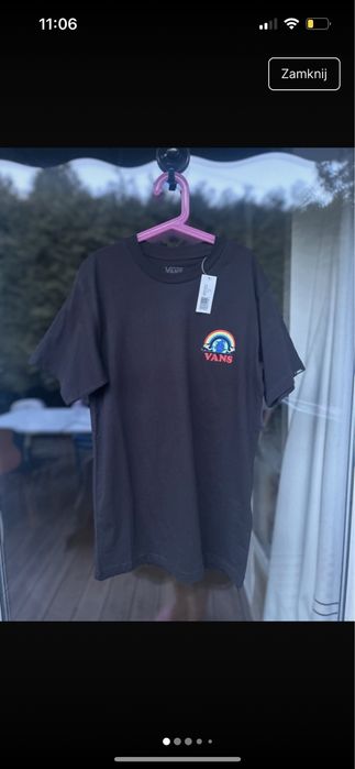 T-shirt czarny Vans Good Vibes nowy