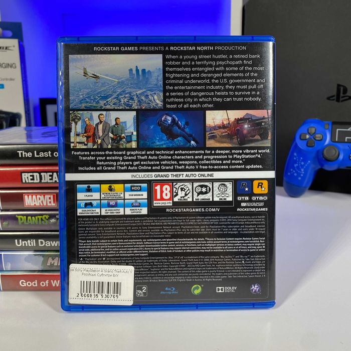 Гра PlayStation 4 Grand Theft Auto V Диск ГТА 5 PS4 Вживаний Ігри ПС4