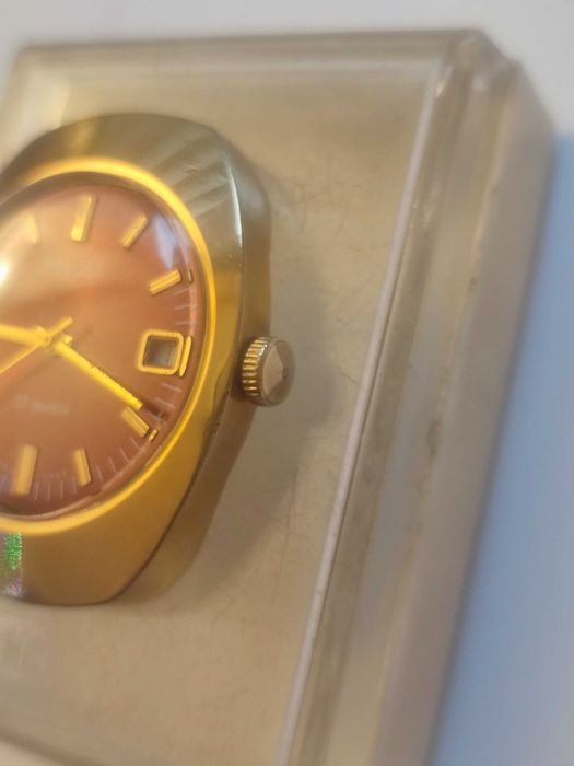 piekny BORDOWY POLJOT w zlocie - sprawny w pudelku