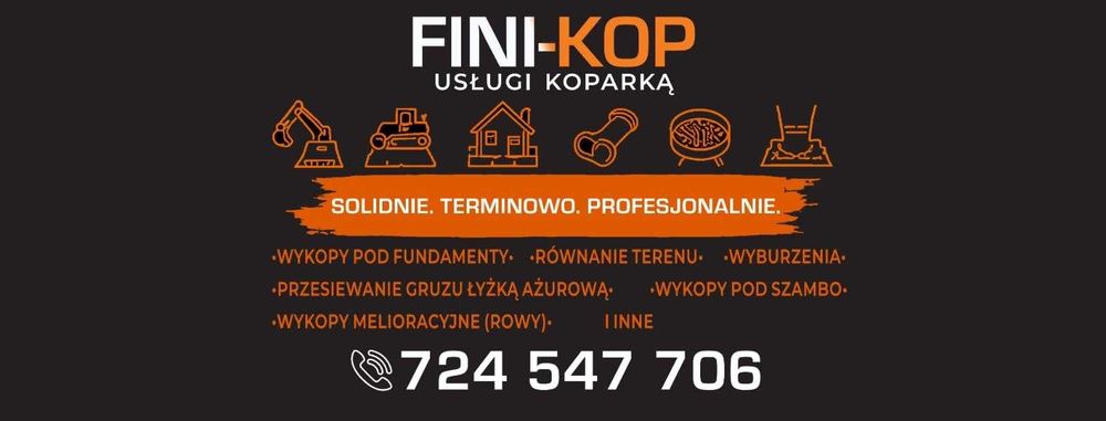Usługi koparką kołową 9 ton