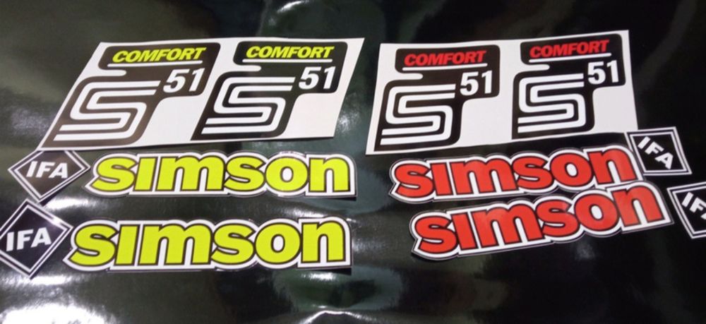 Наклейки на мотоцикл мопед скутер симсон simson b50 enduro electric 51