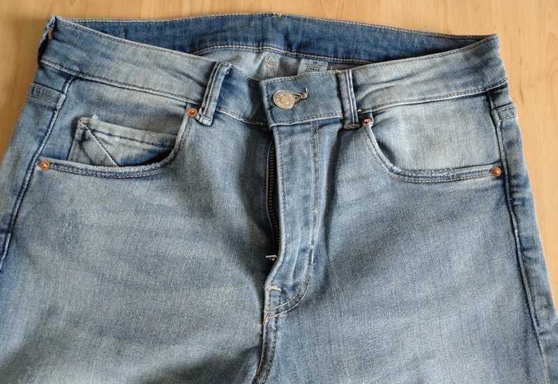 Nowe dżinsy jeansy spodnie skinny regular waist H&M 38 W29 L32