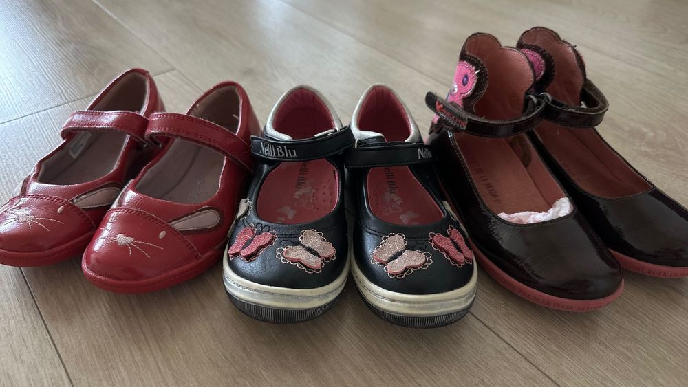 Туфлі шкіра для дівчинки лак розмір 27