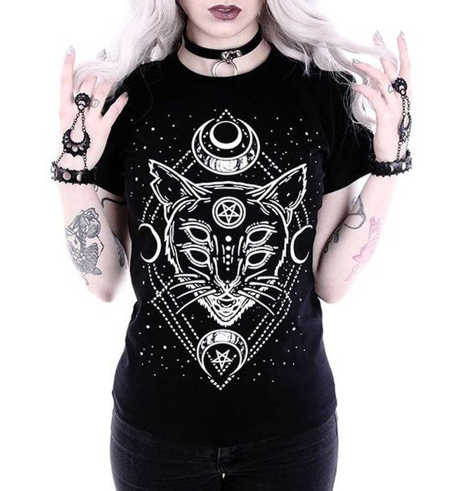 Bluzka Restyle goth witch moon alternative dollskill killstar