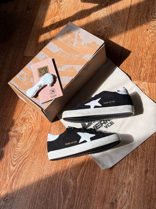 SALE!!! Жіночі кеди Golden Goose Super-Star | Black & White Luxury