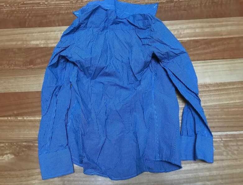 Camisa azul de xadrez da Sacoor