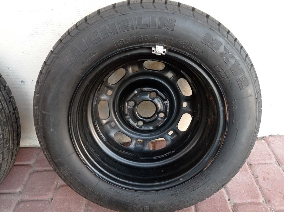 Koła 185/65R14 Dunlop SP65 + 190/60R14 Michelin MXV2