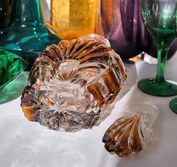 Karafka piękny stary kryształ