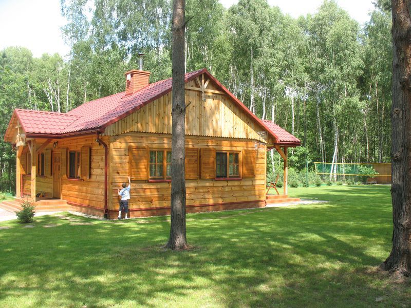 Maraga luksusowy domek drewniany basen boisko Mielec