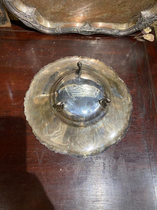 Fruteiro Prata Contrastada 226 gr Antigo