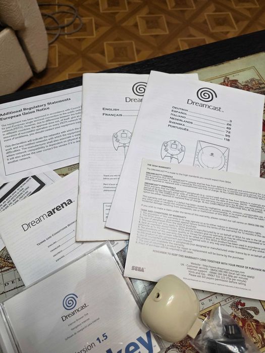Sega Dreamcast PAL VA1, рабочая без нюансов, Complete in Box + 20
