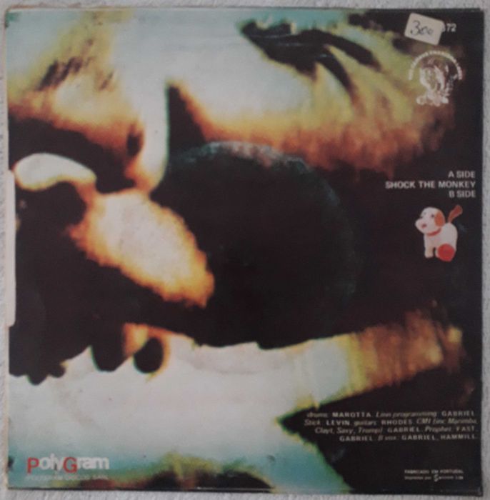 Peter Gabriel single "Shock the monkey"