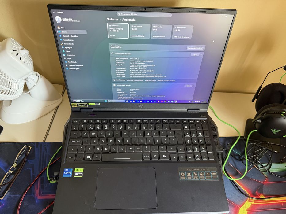Notebook acer predator