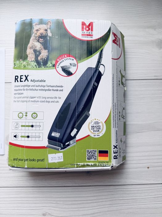 MOSER REX 1233 adjustable stan idelany maszynka dla zwierzat
