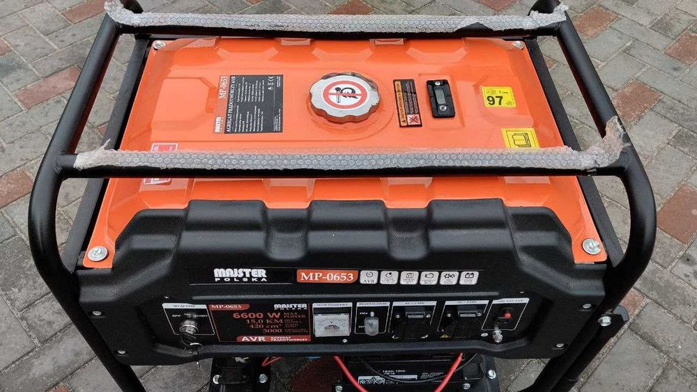 Генератор бензиновий Majster Polska MP-0653, 6600 Вт, новий