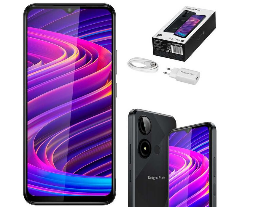 Kruger Matz FLOW 11 6,56" 4/64GB Dual SIM 4000mAh LTE czarny