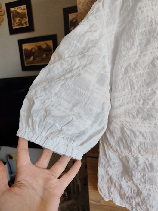 Marie Lund Copenhagen biała bluzka koszula 42 oversize