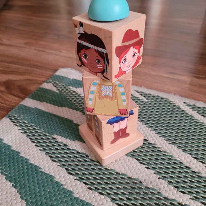 Drewniana zabawka układanka