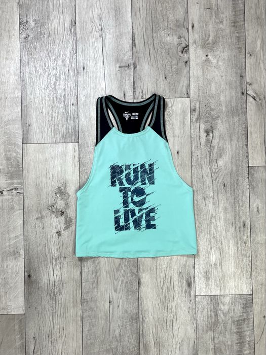 Nike pro combat dri-fit майка S размер женская беговая с принтом