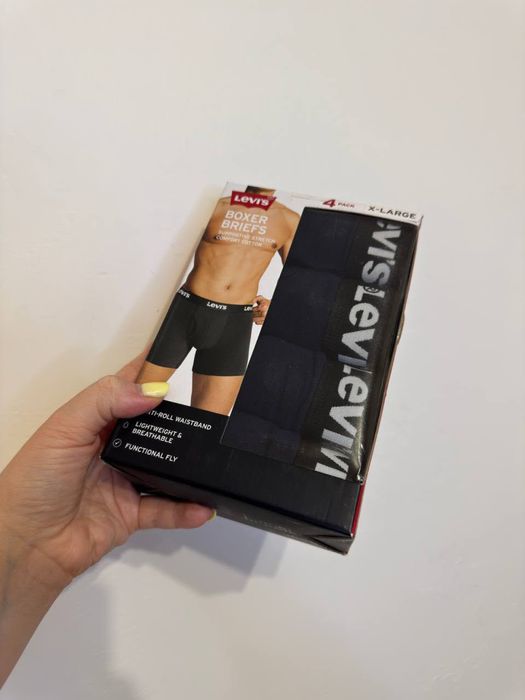 Чоловічі труси боксери Levi’s Cotton Stretch 4 pack Boxer Brief