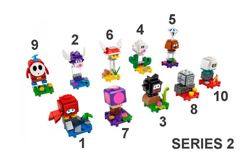 LEGO Super Mario Figuras Personagens Jogo Series 1 2 3 4 e 5 - NOVAS