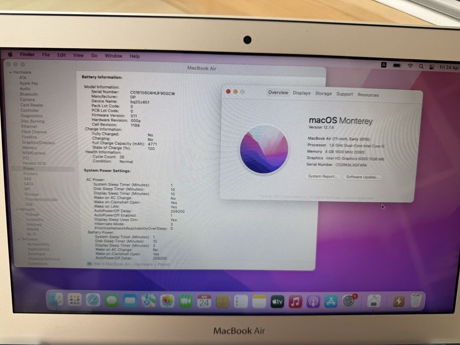 Macbook air 11 2015 4 128 хороший стан