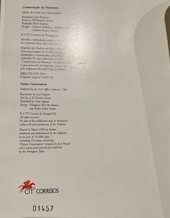 Conservação da Natureza - Livro dos CTT