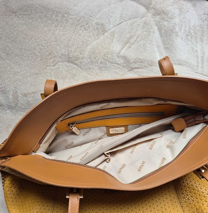 Elegancka włoska torba ze skóry naturalnej "RIPANI"