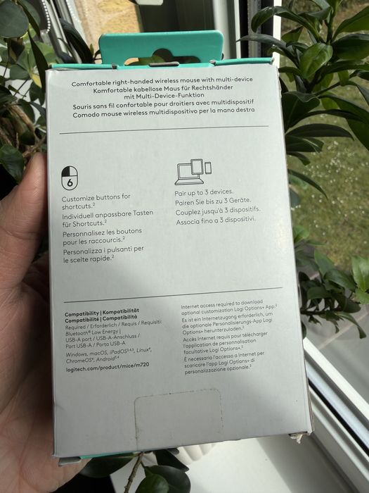 Myszka bezprzewodowa Logitech M720 Triathlon sensor optyczny