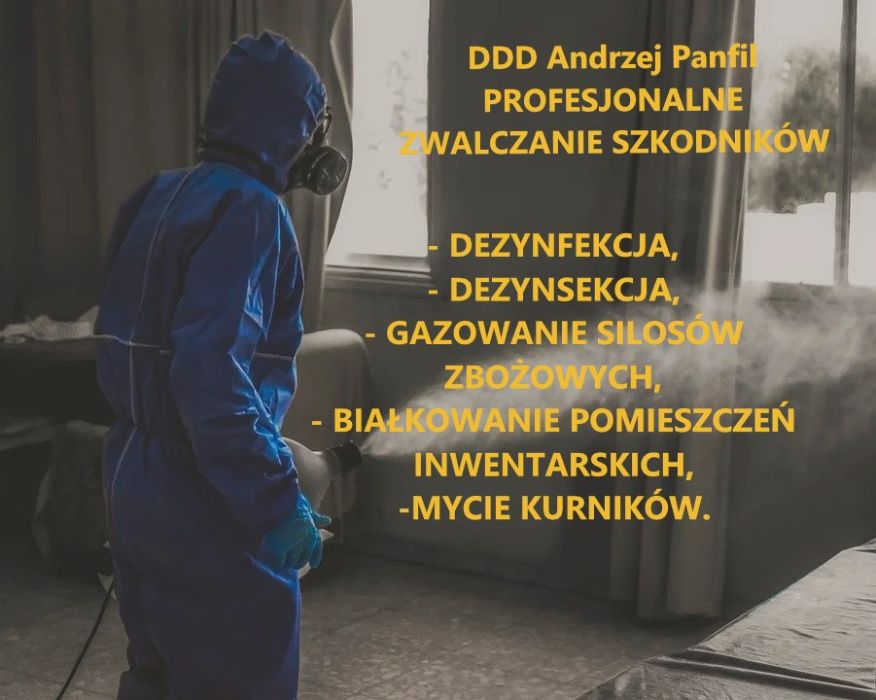 Dezynfekcja białkowanie odpluskwianie gazowanie zboża mycie kurników